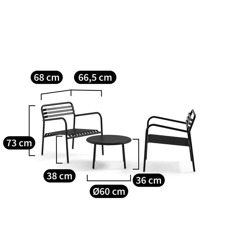 Diolet Aluminium Garden Table and Chairs Set