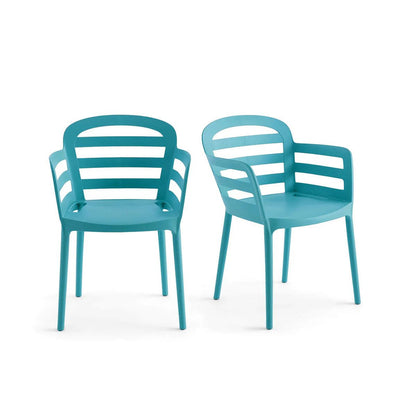 Set of 2 Boston Stackable Garden Armchairs