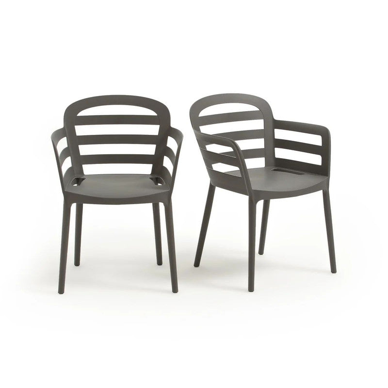 Set of 2 Boston Stackable Garden Armchairs