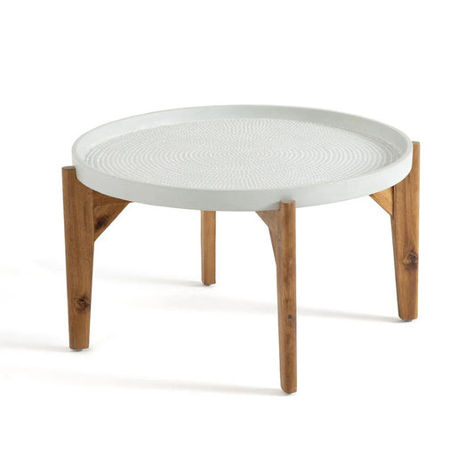 Laccy Acacia and Cement Fibre Coffee Table