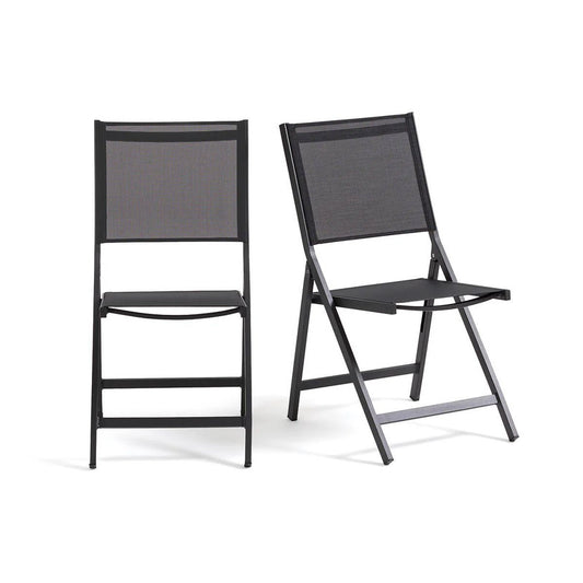 Asina Set of 2 Aluminium Folding Chairs