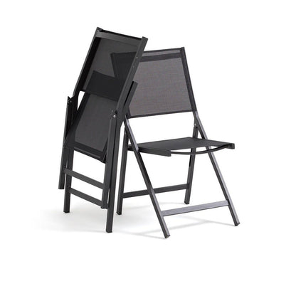 Asina Set of 2 Aluminium Folding Chairs