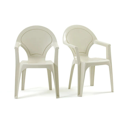 Winox Set of 2 Polypropylene Garden Armchairs