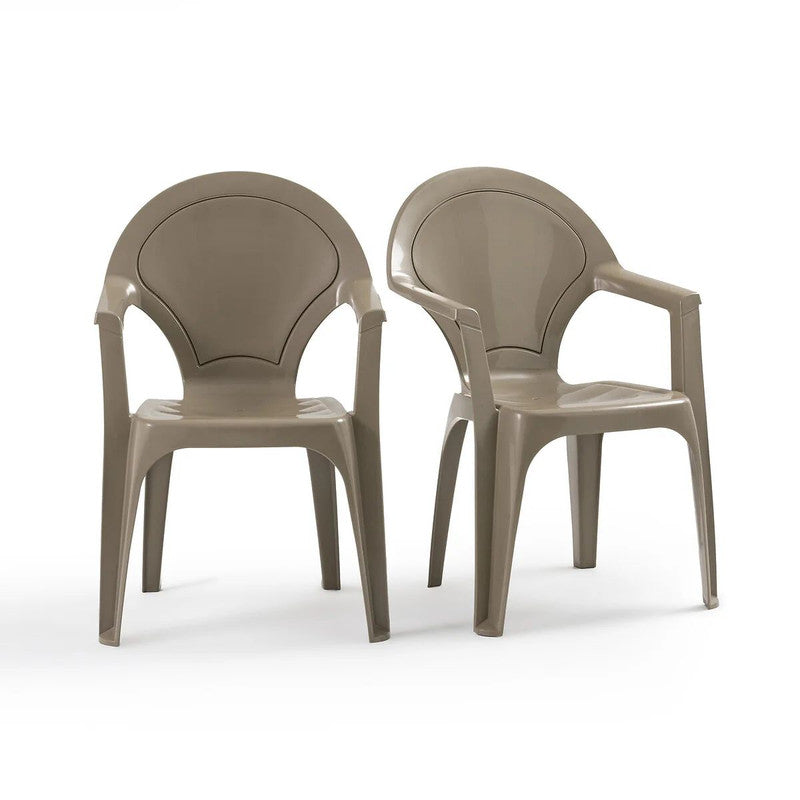 Winox Set of 2 Polypropylene Garden Armchairs