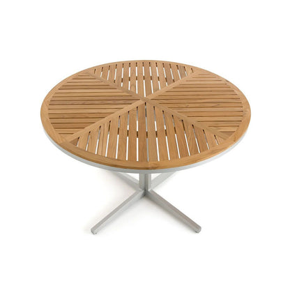 Tamia Round Teak/Aluminium Garden Table