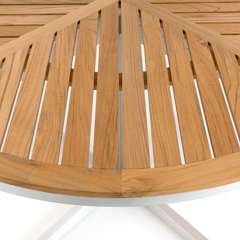 Tamia Round Teak/Aluminium Garden Table