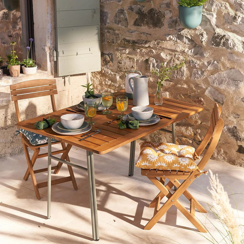 Garden 3-Piece Foldable Dining Set